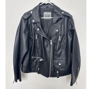 Levi's Black faux Leather Jacket